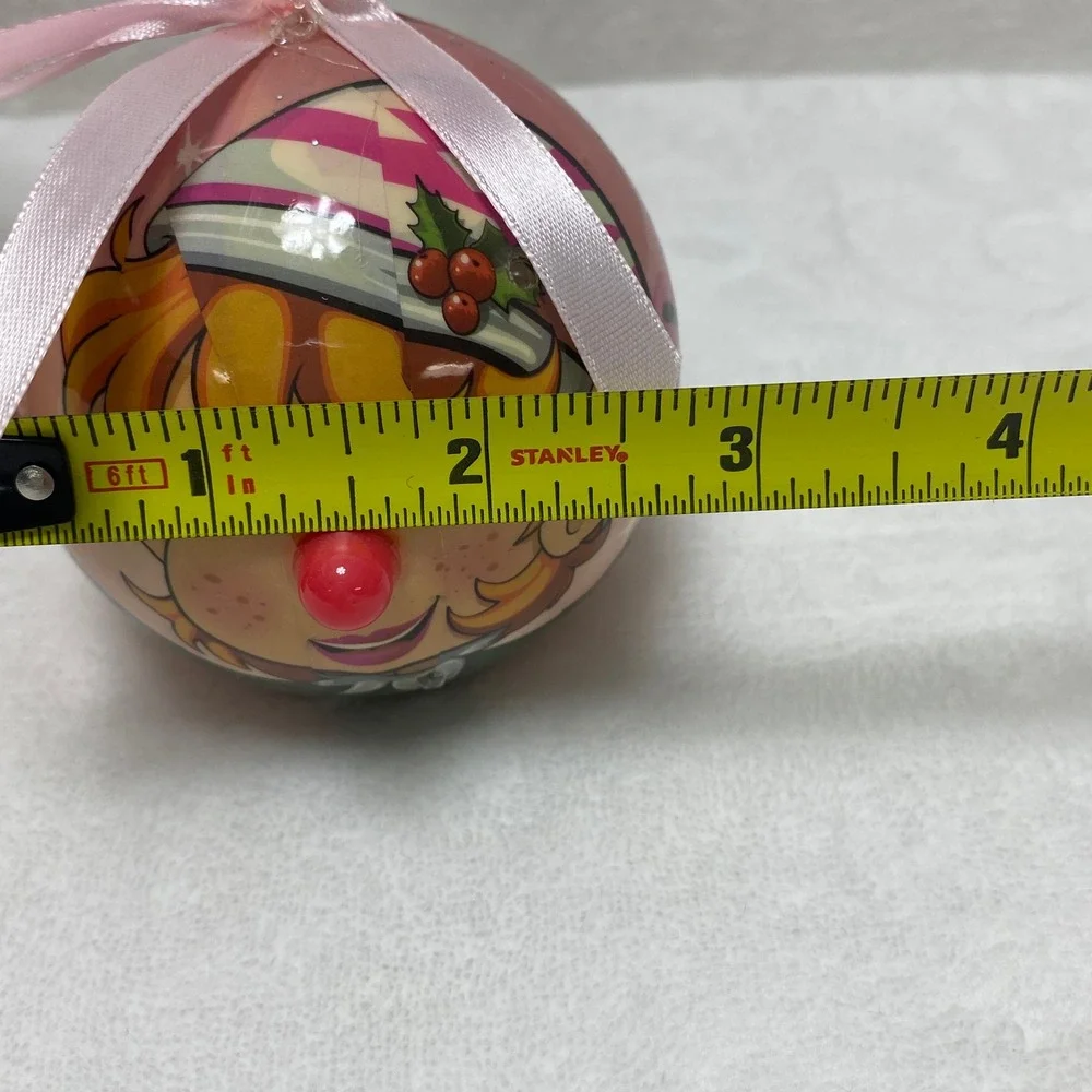 Twinkling Treasures Blinking‎ Santa Christmas Ornament Ball NOS Holiday Decor